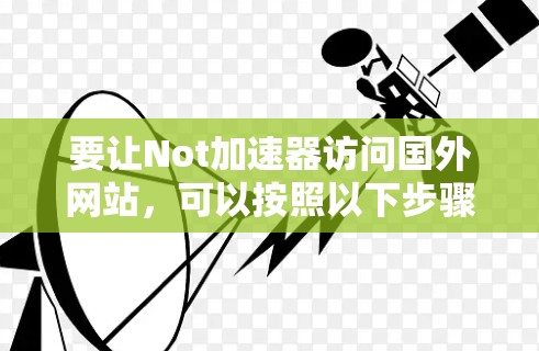要让Not加速器访问国外网站，可以按照以下步骤进行