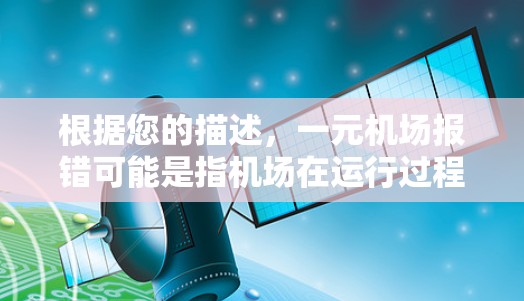 根据您的描述，一元机场报错可能是指机场在运行过程中出现了报错信息，导致用户无法正确使用机场设施。以下是一些可能的解决方案和指导