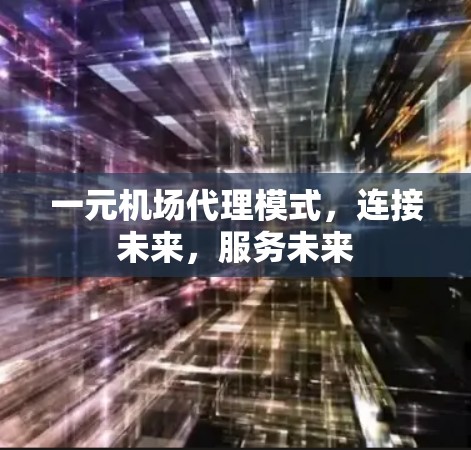 一元机场代理模式，连接未来，服务未来