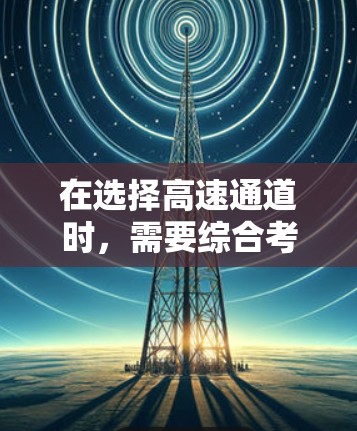 在选择高速通道时，需要综合考虑多个因素以确保最佳性能和用户体验。以下是一个分步指南，帮助你选择适合自己的高速通道